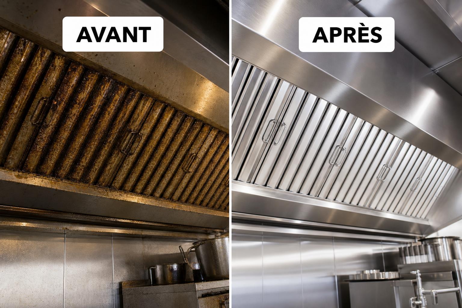 Nettoyage de filtres et auvent — Pizzeria Boulogne (92)